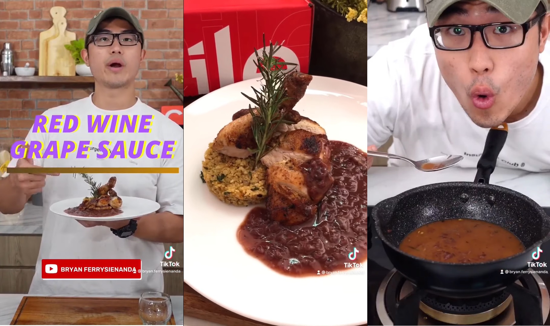 Bryan Ferrysienanda Bagikan Resep Red Wine Grape Sauce dengan Ayam Goreng! Cari Tahu di Sini!