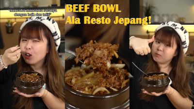 Resep Beef Bowl Resto Jepang ala Suami Vinny Laurencia, Ko Toni! Intip Cara Membuatnya di Sini!