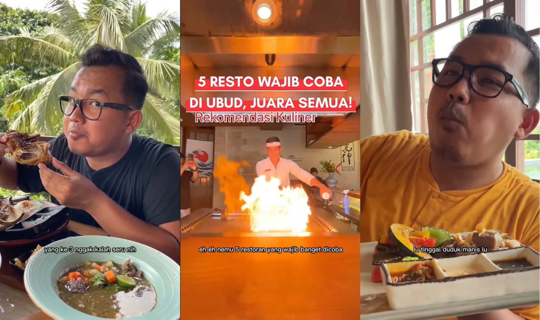 5 Rekomendasi Restoran dengan Makanan Lezat di Ubud, Bali, dari Adhe Tora TV!