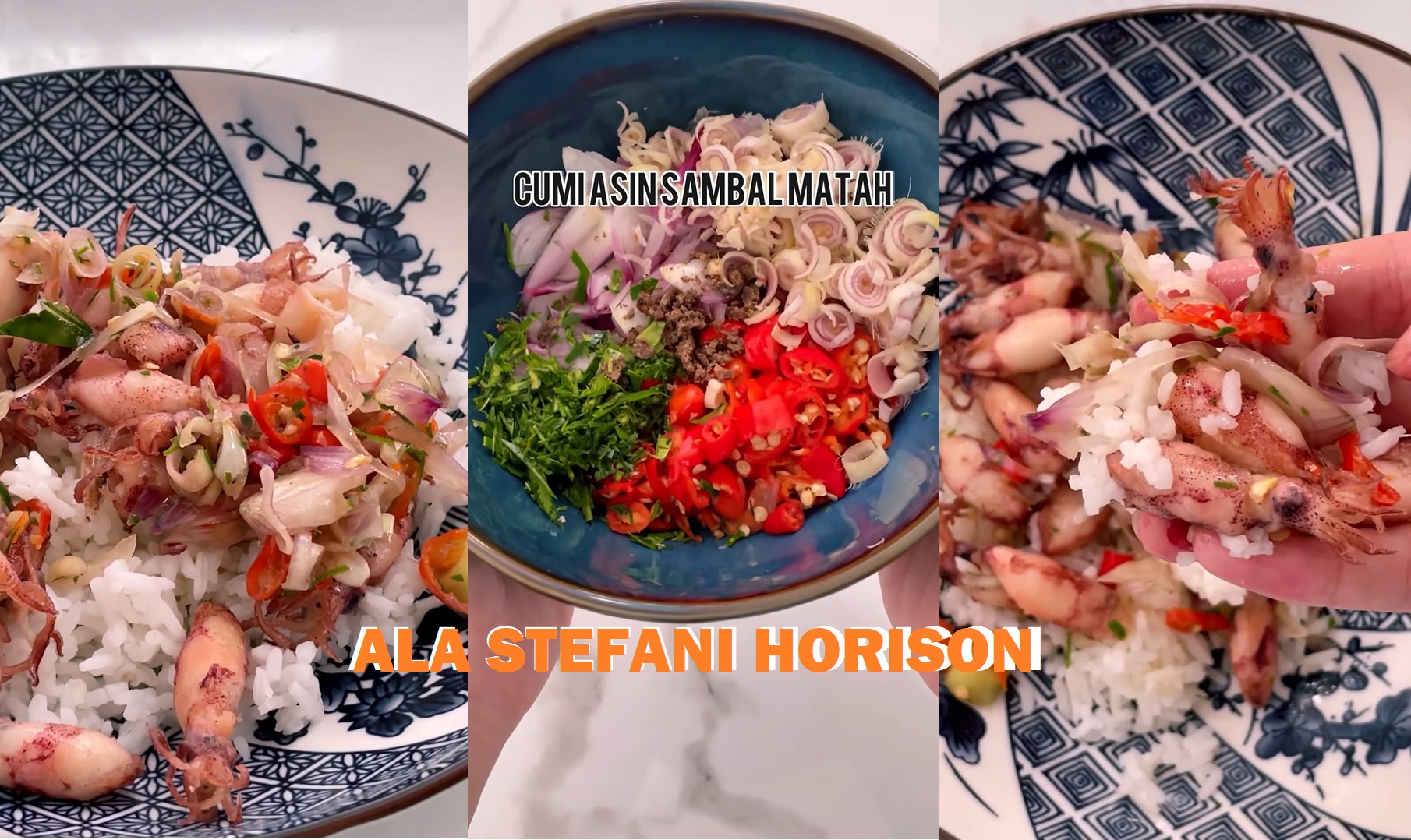 Mudahnya Membuat Cumi Asin Sambal Matah ala Stefani Horison, Dijamin Nambah Nasi Hangat!