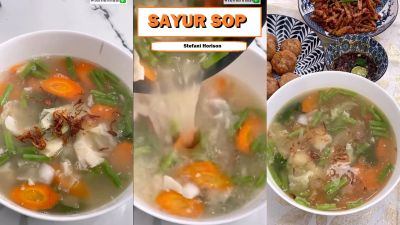 Hangat di Tenggorokan, Intip Resep Sayur Sop ala Stefani Horison yang Cocok Disantap Kala Hujan!