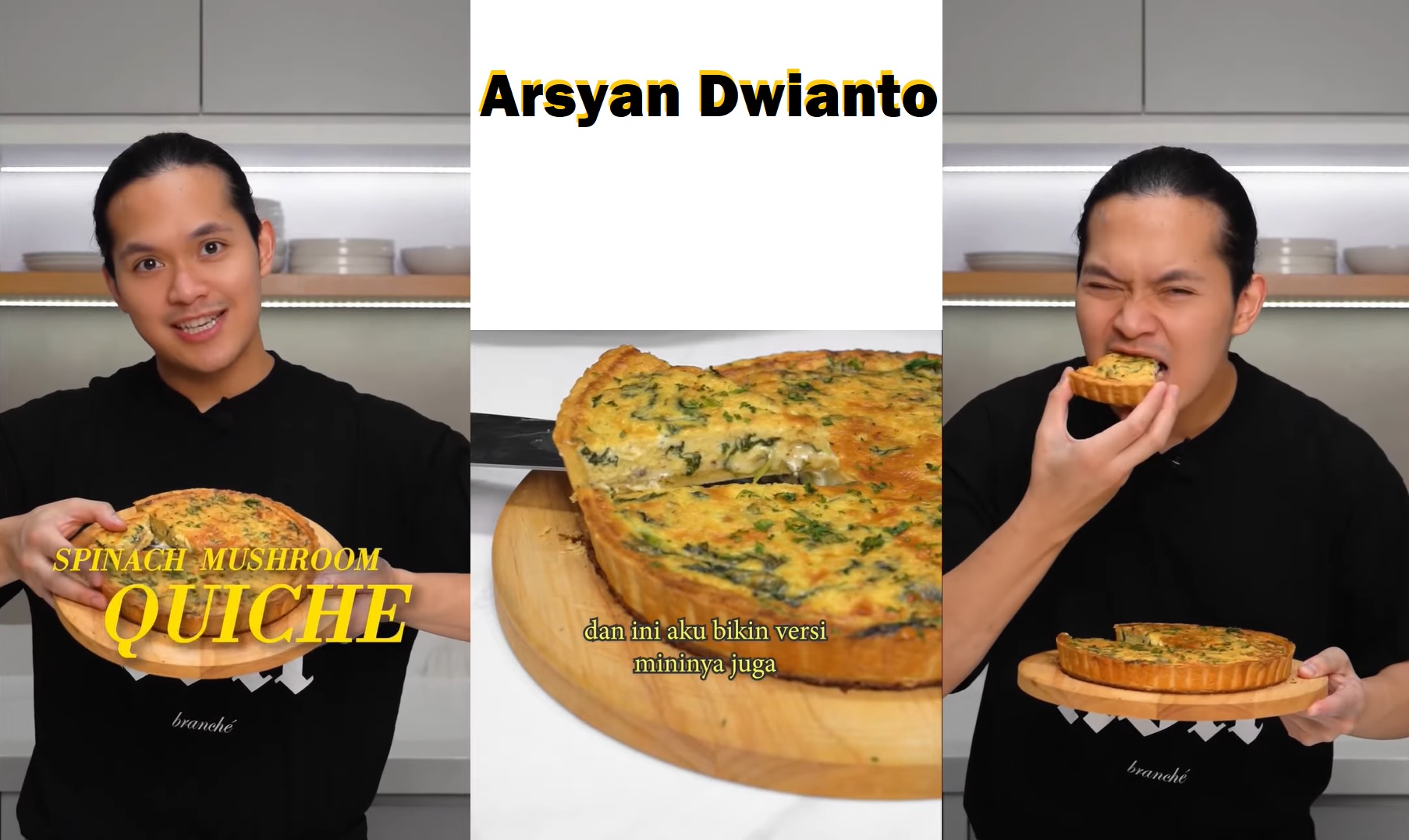 Resep Simpel Membuat Spinach Mushroom Quiche ala Chef Arsyan Dwianto!