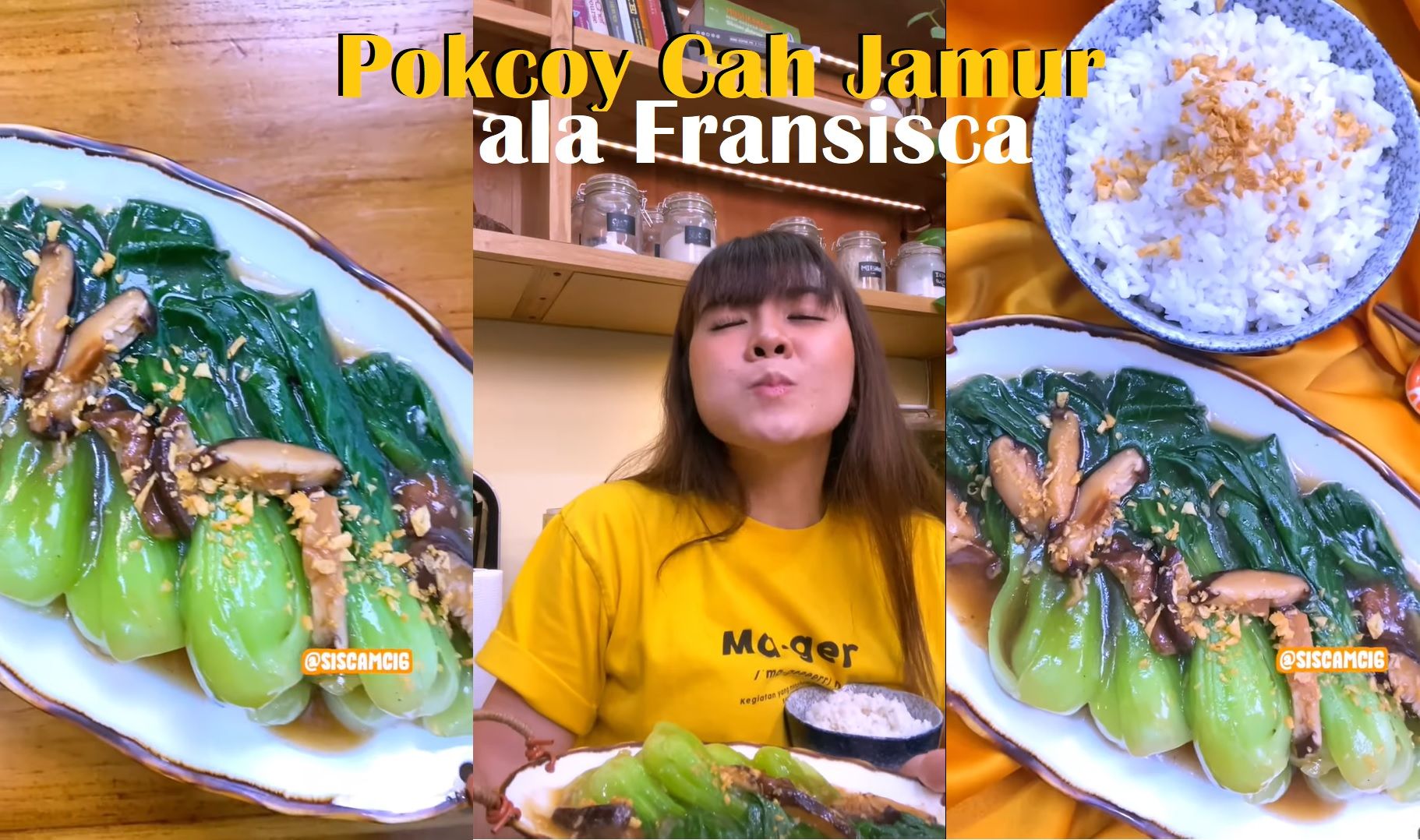 Resep Masakan Rumahan ala Chef Fransisca, Pokcoy Cah Jamur Saus Tiram!