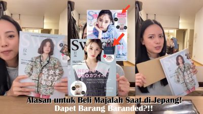 Diera Nathania Berikan Alasan untuk Beli Majalah Saat Travelling ke Jepang! Dapat Barang Branded?