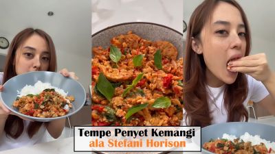 Simple, Mudah, dan Murah, Berikut Resep Tempe Penyet Kemangi ala Stefani Horison!