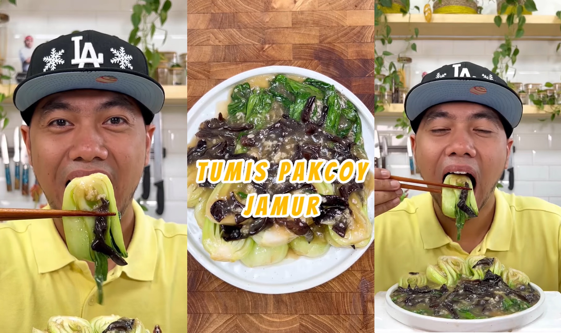 Cuma Modal 10 Ribu Bisa Bikin Tumis Pakcoy Jamur Lezat ala Jarle Kul!