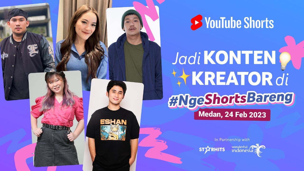 Gandeng Kemenparekraf, #NgeShortsBareng 2023 Sukses Diawali di Kota Medan Februari Lalu