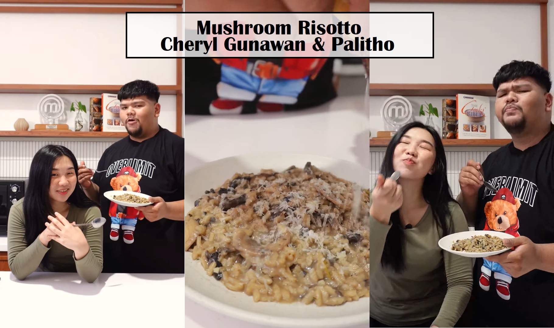 Cheryl Gunawan Masak Mushroom Risotto Bareng Palitho Aventus, Sontek Resepnya di Sini!