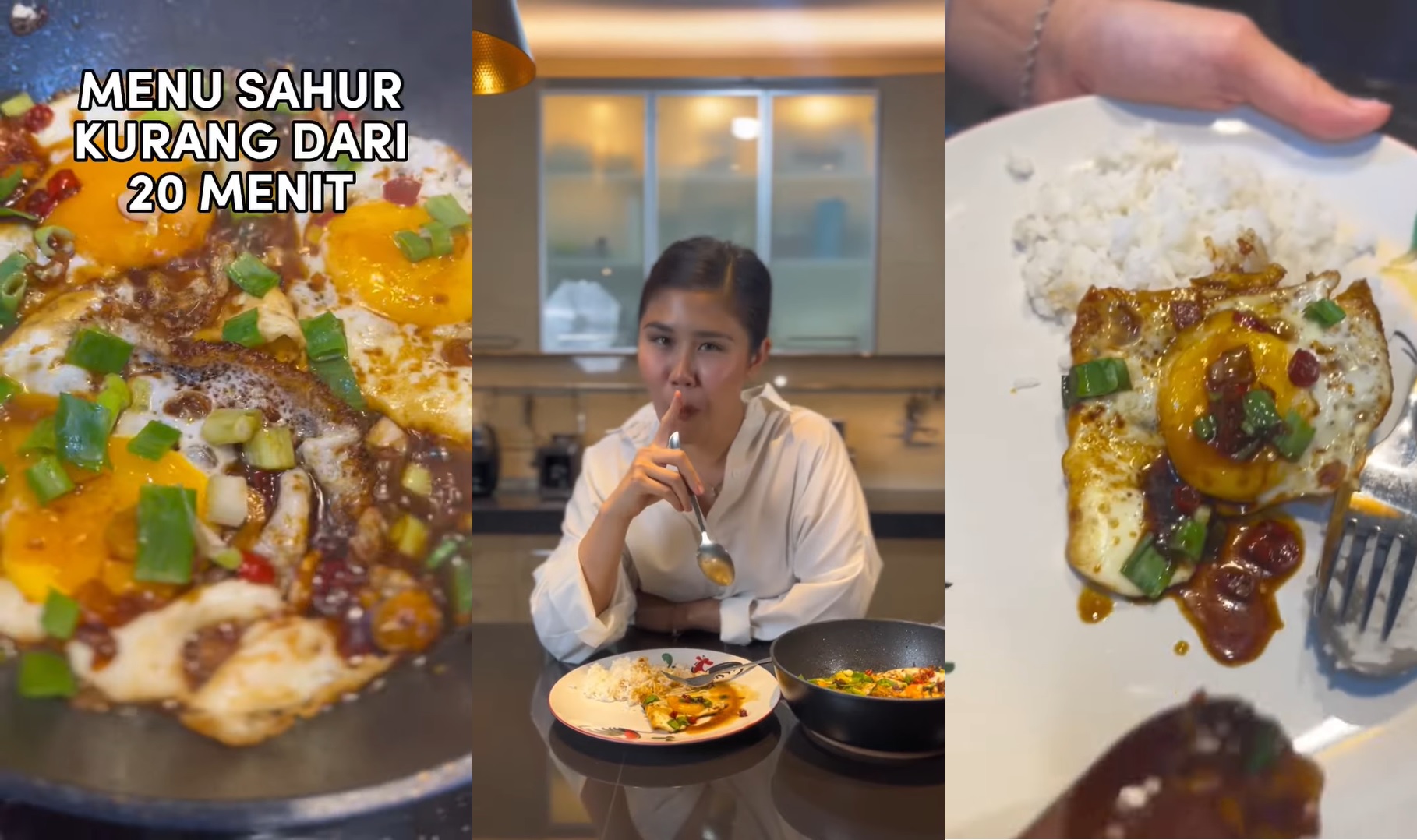 [Menu Ramadhan] Machelwie Bagikan Resep Mudah Bikin Telur Ceplok Kecap untuk Menu Sahur Hemat!