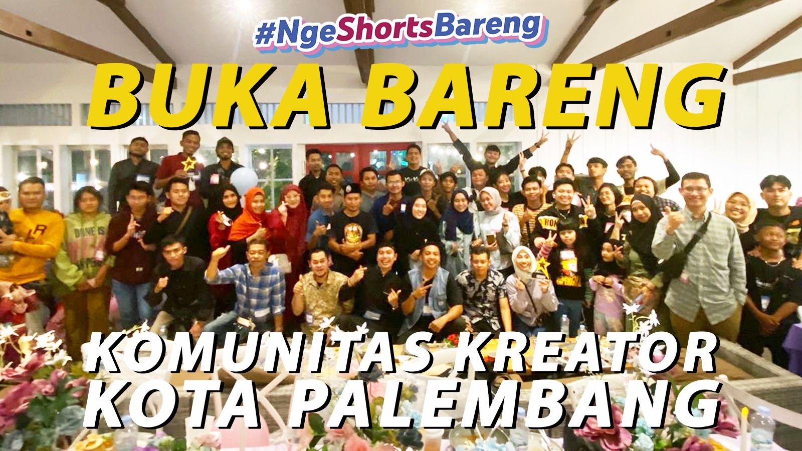 Keluarga Cafe Gokil Raih Kategori Si Top Views pada Event Buka Bareng Komunitas Kreator Palembang Bersama #NgeShortsBareng