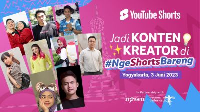 Sukses di 6 Kota Besar, #NgeShortsBareng Kali Ini Cari Kreator Kreatif di Yogyakarta!