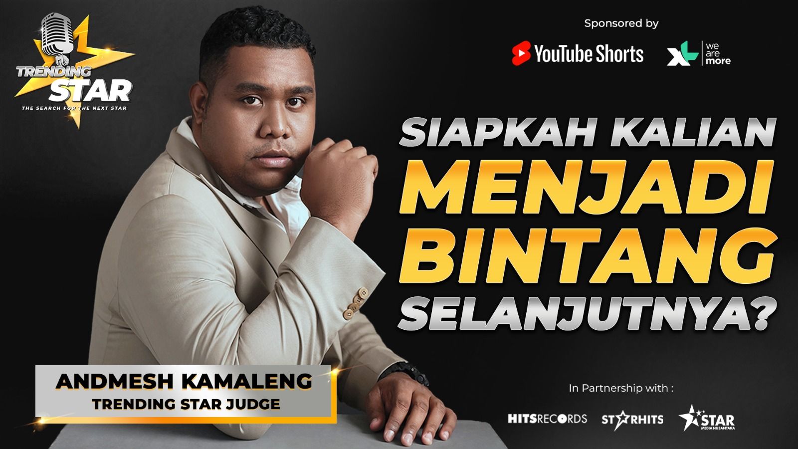 Trending Star Pilih Andmesh Kamaleng Jadi Juri, Cek Profilnya di Sini!